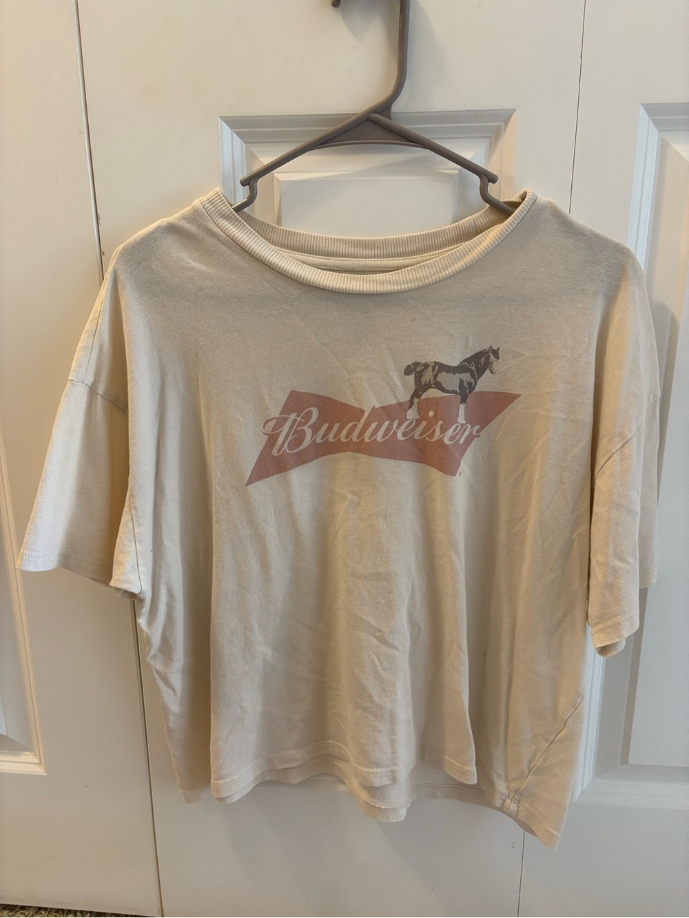 Budweiser Cream Crewneck Tee